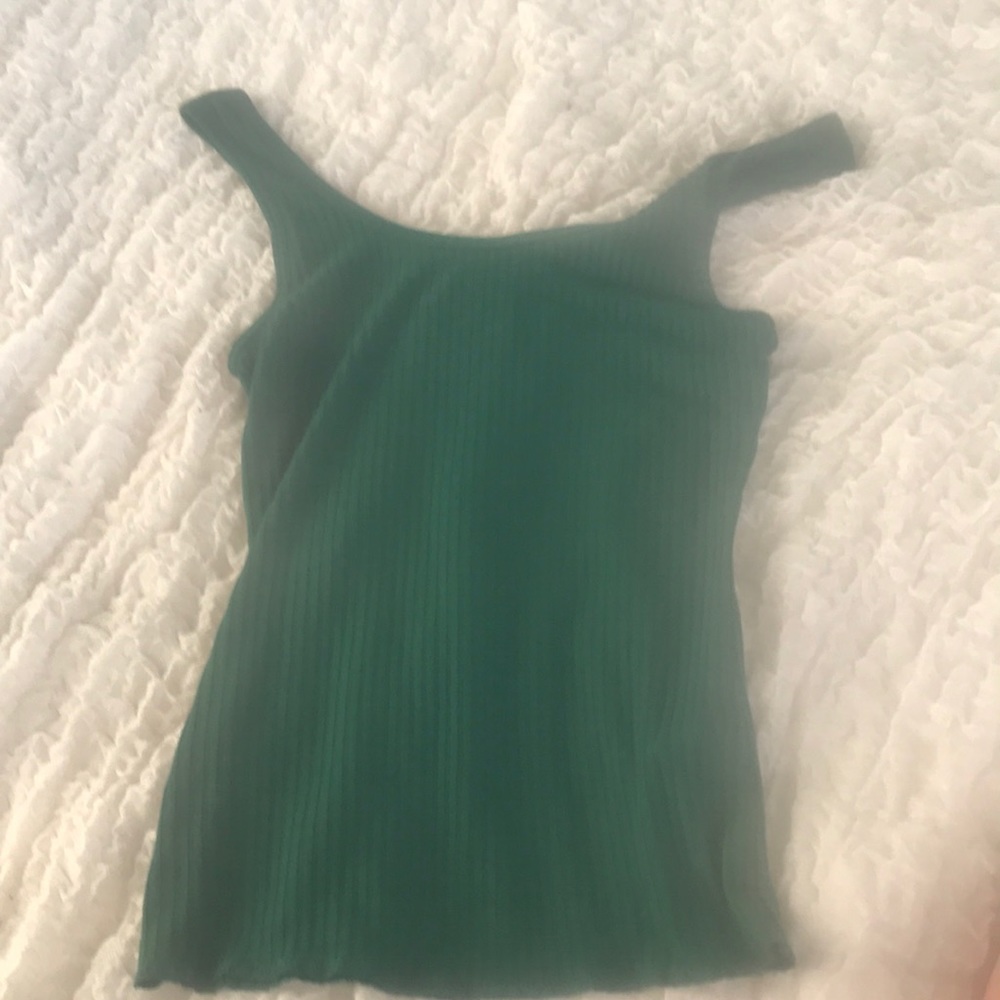 Green tank top